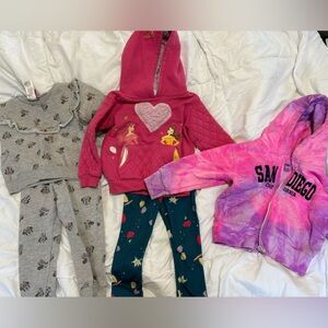 Disney Pink and Gray Kids Matching Set